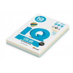 Farebn papier IQ color 5x50 mix pastelov farby, A4, 80g