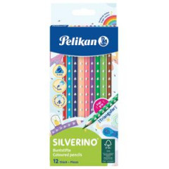 Farbiky Pelikan Silverino trojhrann tenk 12ks