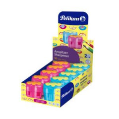 Strhadlo Pelikan Flower plastov s 2 otvormi mix farieb modr ruov 