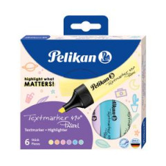 Sada zvrazovaov Pelikan 490 6S pastelov 