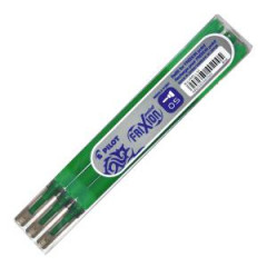 Nhradn npl do gumovacieho rollera PILOT Frixion Point 0,5mm zelen 3ks 