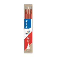 Nhradn npl do gumovacieho rollera PILOT Frixion 0,7 mm erven 3ks 