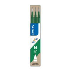 Nhradn npl do gumovacieho rollera PILOT Frixion 0,7 mm zelen 3ks 