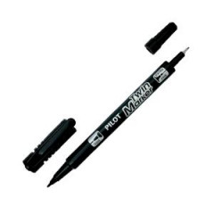 Popisova obojstrann PILOT Twin Marker BeGreen 0,5 + 0,3 mm ierny 