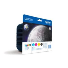 Atramentov npl Brother LC-1000 BK/C/M/Y Pack pre DCP-330C/540CN/MFC5460CN 
