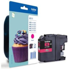 Atramentov npl Brother LC-123 pre DCP-J4110DW/ MFC-J4410DW/J4510DW/J4610DW magenta (600 str.) 