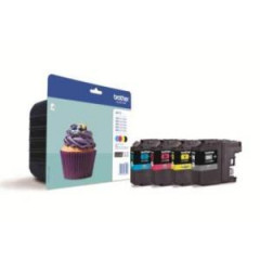 Atramentov npl Brother LC-123 BK/C/M/Y Pack pre DCP-J4110DW/ MFC-J4410DW/J4510DW (4x600 str.) 
