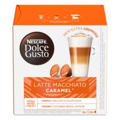 Kvov kapsule DOLCE GUSTO Latte Macchiato Caramel (16 ks)