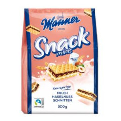 Obltky Manner Snack Minis lieskovooriekov 300 g 