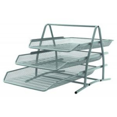 Drten stojan s 3 odkladami 350x275x278mm strieborn 
