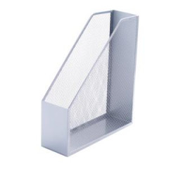 Drten stojan na asopisy 90x295x258mm strieborn 