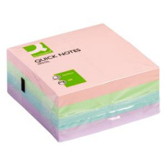 Samolepiaci bloek Q-CONNECT 76x76 mm, 400 l, pastelov 