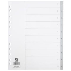Plastov rozraova Q-CONNECT 10-dielny maxi siv 