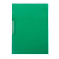 Obal s klipom plastovm Q-CONNECT zelen 
