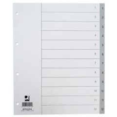 Plastov rozraova Q-CONNECT 12-dielny maxi siv 