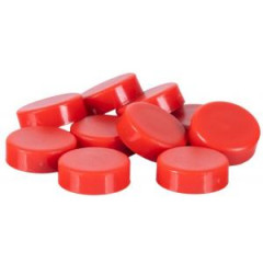 Magnety Q-CONNECT okrúhle, 20 mm, 10 ks, červene 