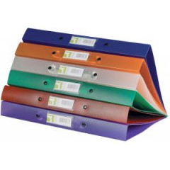 Zaklada 4-krkov Q-CONNECT celoplastov 2,5cm transparentn modr 