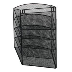 Drten stojan nstenn s 5 priehradkami 315x440x93mm ierny 