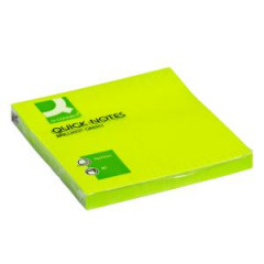 Samolepiaci bloek Q-CONNECT nenov 76x76mm zelen 