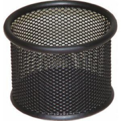 Drten stojan na kancelrske spony 90x68mm ierny 