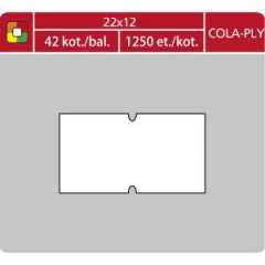 Etikety 22x12 pre 2212 cenovka biela 