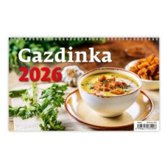 Stolov kalendr riadkov 22,6x13,9 cm - Gazdinka 2026 