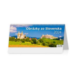 Stolov kalendr Obrzky zo Slovenska 2024