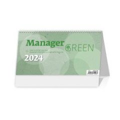Stolov kalendr Manager green 2024