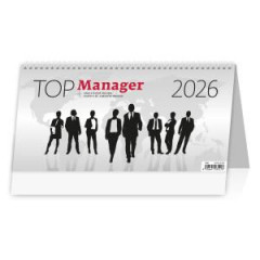 Stolov kalendr stpcov 32x16 cm - TOP manager 2026 