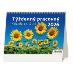 Stolov kalendr riadkov 21,1x14,8 cm - Tdenn s cittmi 2026 