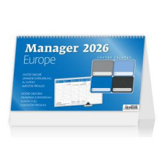 Stolov kalendr stpcov 30,1x18 cm - Manager Europe 2026 
