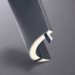 Zpisnk CONCEPTUM linajkov tmavo siv, mkk vzba 135x210mm 
