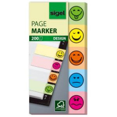 Zloky samolepiace znakovacie SMILE, 20x50, 5x40 lstkov 