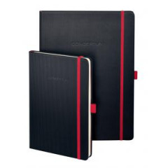 Zpisnk CONCEPTUM Red Edition A5, linajkov ierno-erven 