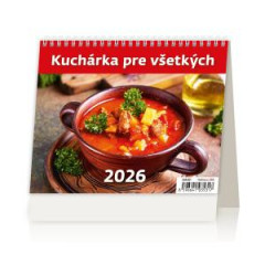 Stolov kalendr riadkov 17,1x13,9 cm - MiniMax Kuchrka pre vetkch 2026 