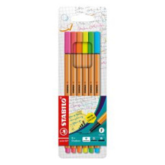 Sada linerov STABILO Point 88 neon 88/6S 