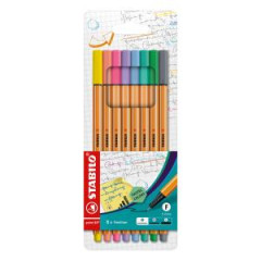 Sada linerov STABILO point 88 pastel/8S 