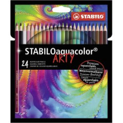 Farbiky STABILO aquacolor 24 ks sada ARTY 