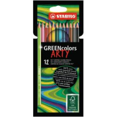 Farbiky STABILO GREENcolors 12ks `ARTY` 