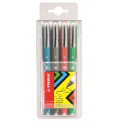 Sada rollerov STABILO worker colorful 4 ks 