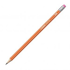 Ceruzka STABILO 160 HB s gumou oranov 12ks
