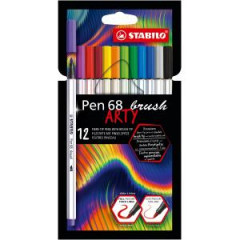 Sada STABILO Pen 68 Brush Arty 12ks