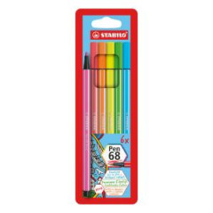 Sada STABILO Pen 68 neon 6 ks Pzdro 