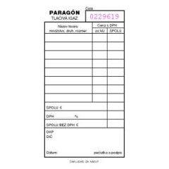 Parag�n ��slovan�, bez samoprepisu, A6, 100 listov 