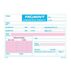 Prjmov pokladnin doklad 2xDPH, A6, 100 listov 