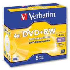 Verbatim DVD+RW 4x klasick obal 