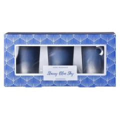 Emocio Votiv 3ks vonn svieka, v darekovej krabike Starry Blue Sky 