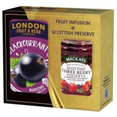 Darekov sada LONDON Fruit & Herb a Mackays ierna rbeza 340 g