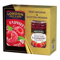 Darekov sada LONDON Fruit & Herb a Mackays Malina 340 g