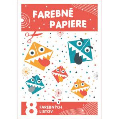 Farebn papier A4 8 listov 